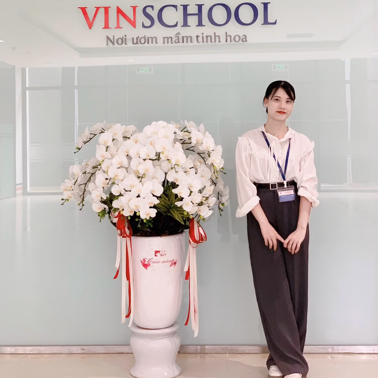 Cô Khuất Thị Thúy Xoan, giáo viên dạy môn Lịch sử và Địa lý tại Hệ thống giáo dục Vinschool. Ảnh: NVCC
