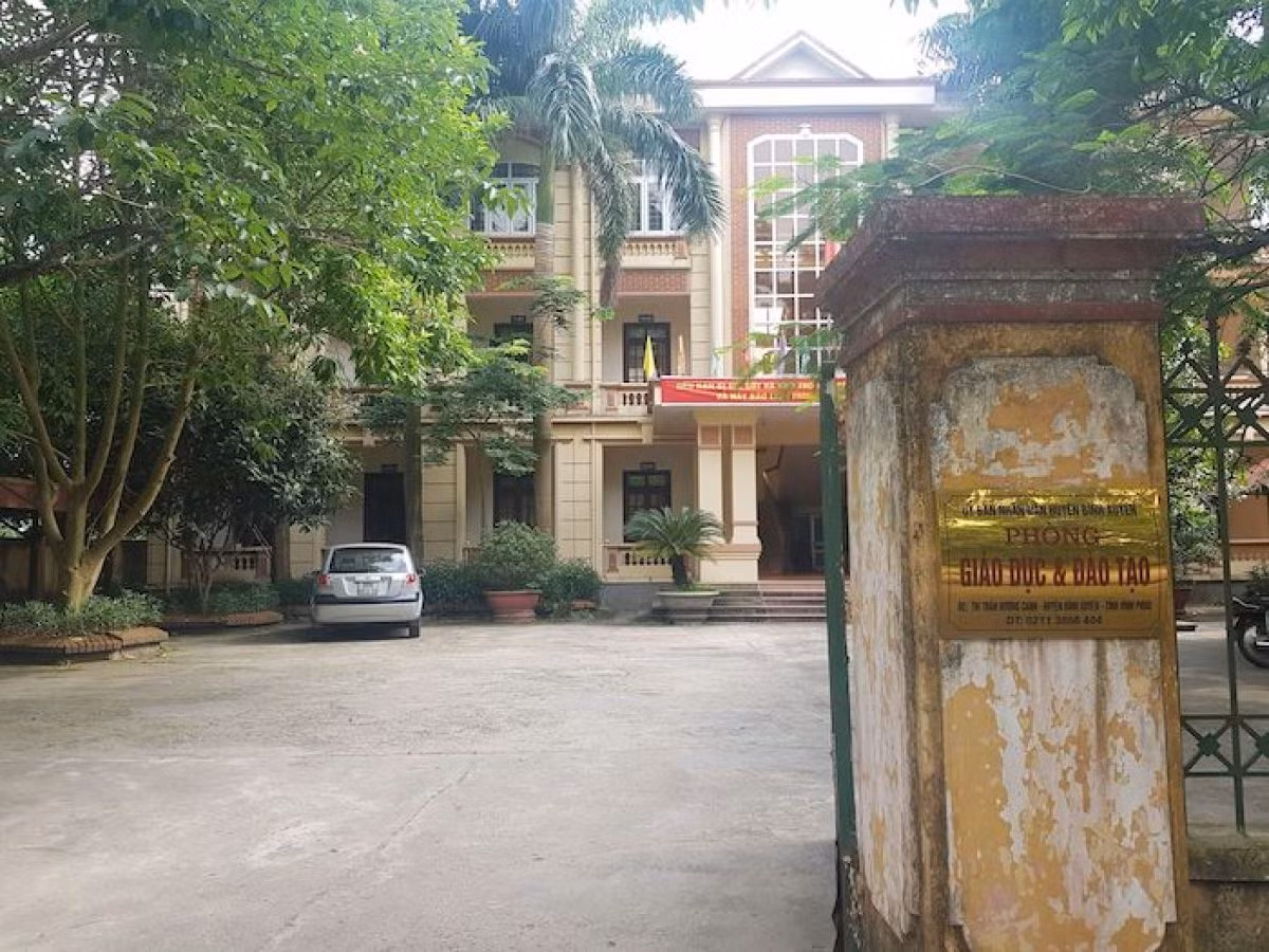 Phòng Giáo dục và Đào tạo huyện Bình Xuyên, nơi ông Nguyễn Huy Sơn sàm sỡ giáo viên ngay tại phòng làm việc. Ảnh: TP Phòng Giáo dục và Đào tạo huyện Bình Xuyên, nơi ông Nguyễn Huy Sơn sàm sỡ giáo viên ngay tại phòng làm việc. Ảnh: TP