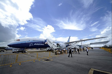 Một máy bay trở khách của hãng Boeing. Một máy bay trở khách của hãng Boeing.