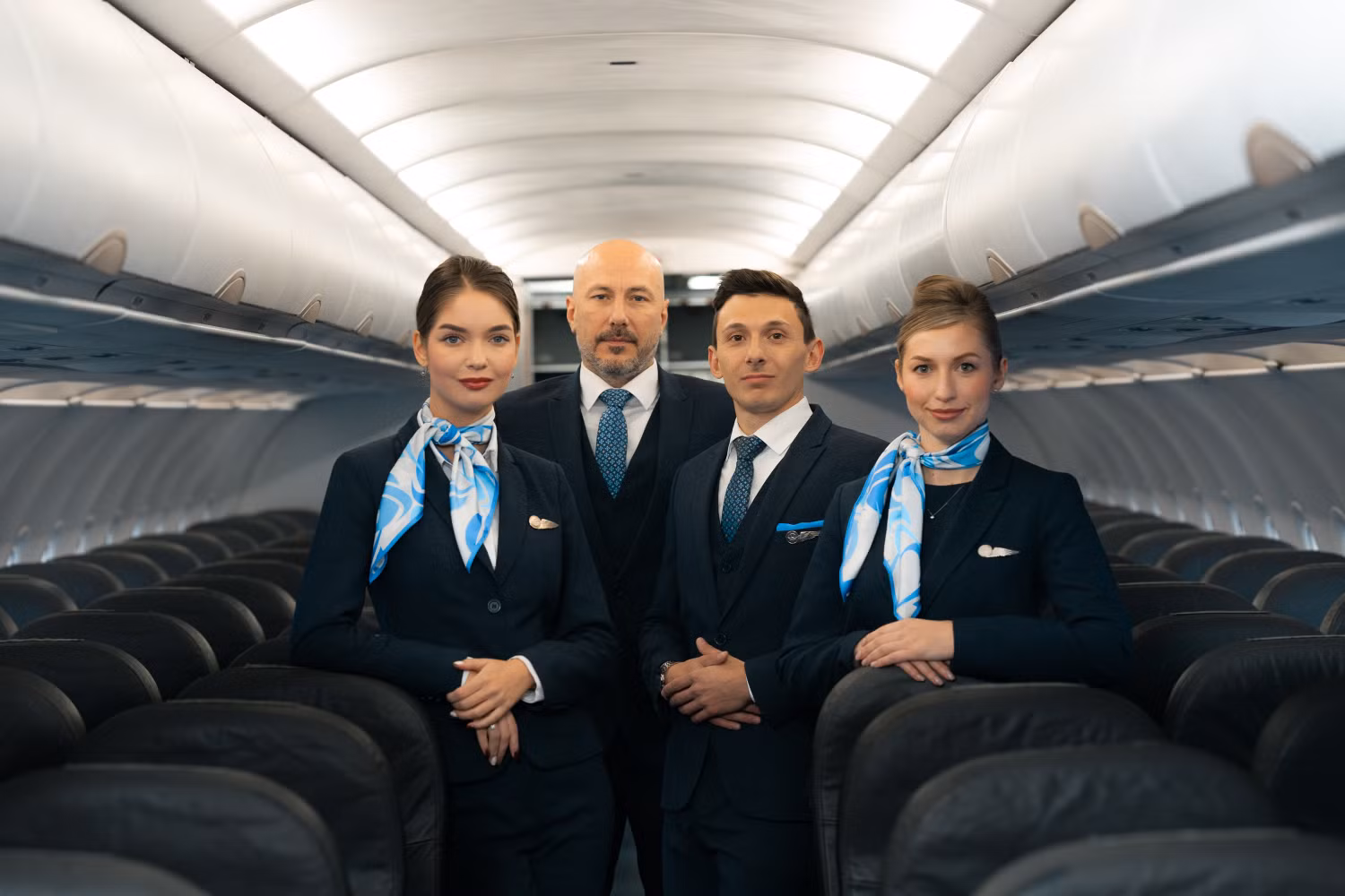 Ảnh 3 - Trên chuyến bay, hành khách được phục vụ bởi đội ngũ tiếp viên của Vietnam Airlines và tiếp viên quốc tế, với các tiêu chuẩn dịch vụ chuyên nghiệp của hãng.jpg