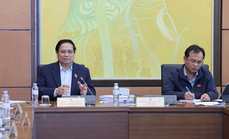 Thủ tướng nêu rõ, cần "cơ chế đặc biệt" cho quản lý, quản trị hoạt động khoa học công nghệ. Ảnh VGP/Nhật Bắc