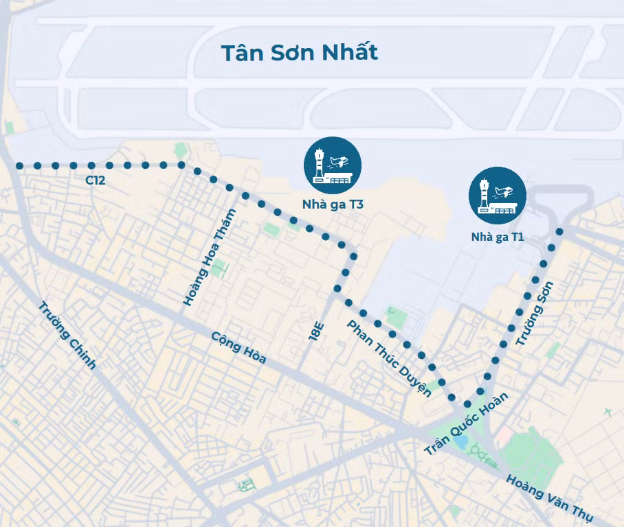 1. Vị trí nhà ga T3 sân bay Tân Sơn Nhất.png