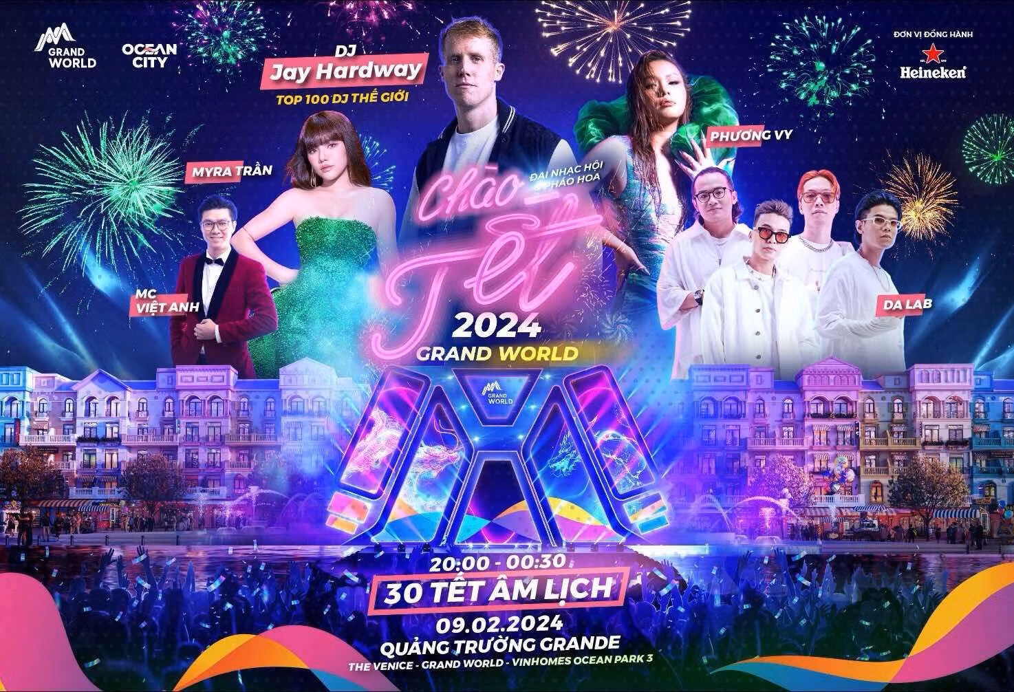Chào Tết Grand World 2024 dự kiến thu hút lượng lớn du khách.