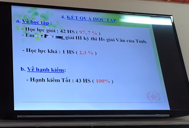 Với số lượng học sinh giỏi, khá 100% như thế này thì phát thưởng bằng tiền hay phát bằng hiện vật cũng có nhiều bất cập (Ảnh minh họa: vov.vn) Với số lượng học sinh giỏi, khá 100% như thế này thì phát thưởng bằng tiền hay phát bằng hiện vật cũng có nhiều bất cập (Ảnh minh họa: vov.vn)