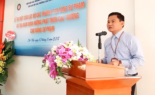 Tiến sĩ Đặng Lộc Thọ - Hiệu trưởng trường Cao đẳng sư phạm Trung ương (Hà Nội) (Ảnh: Thùy Linh) Tiến sĩ Đặng Lộc Thọ - Hiệu trưởng trường Cao đẳng sư phạm Trung ương (Hà Nội) (Ảnh: Thùy Linh)