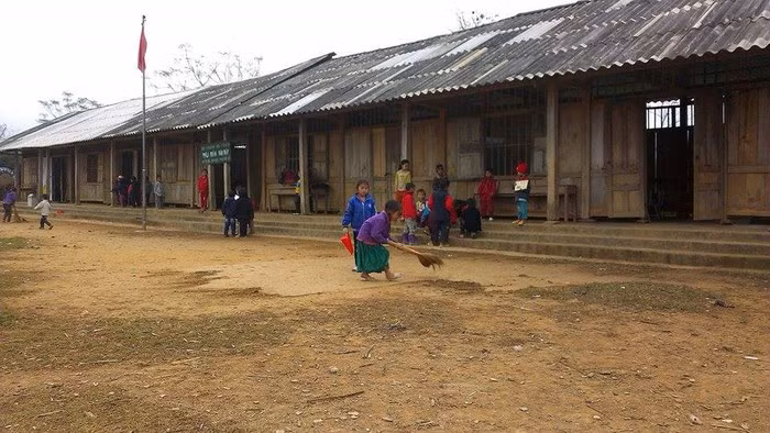 Điểm trường Đán Mẩy (Ảnh minh họa của Báo Giáo dục và thời đại)