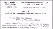 Trưởng phòng Giáo dục Đống Đa giải thích vụ cô giáo ra lệnh học trò tát bạn ảnh 4