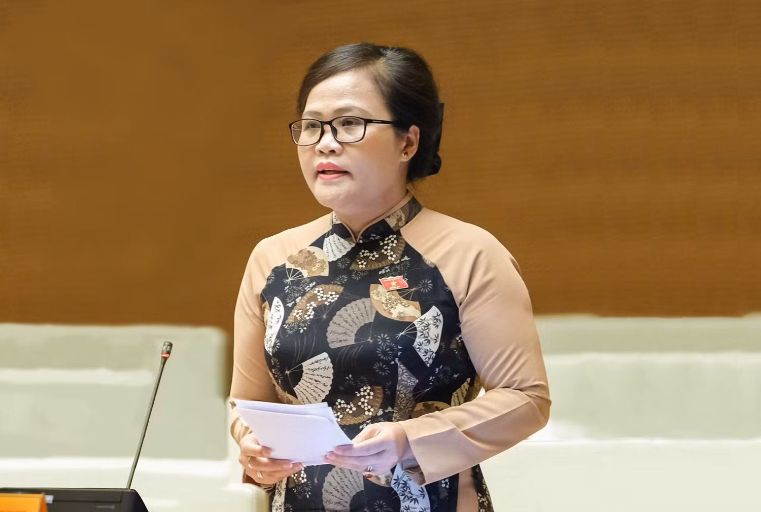 Đại biểu quốc hội Nguyễn Thị Sửu, Phó Trưởng đoàn chuyên trách đoàn Đại biểu quốc hội tỉnh Thừa Thiên - Huế. (Ảnh: NVCC).