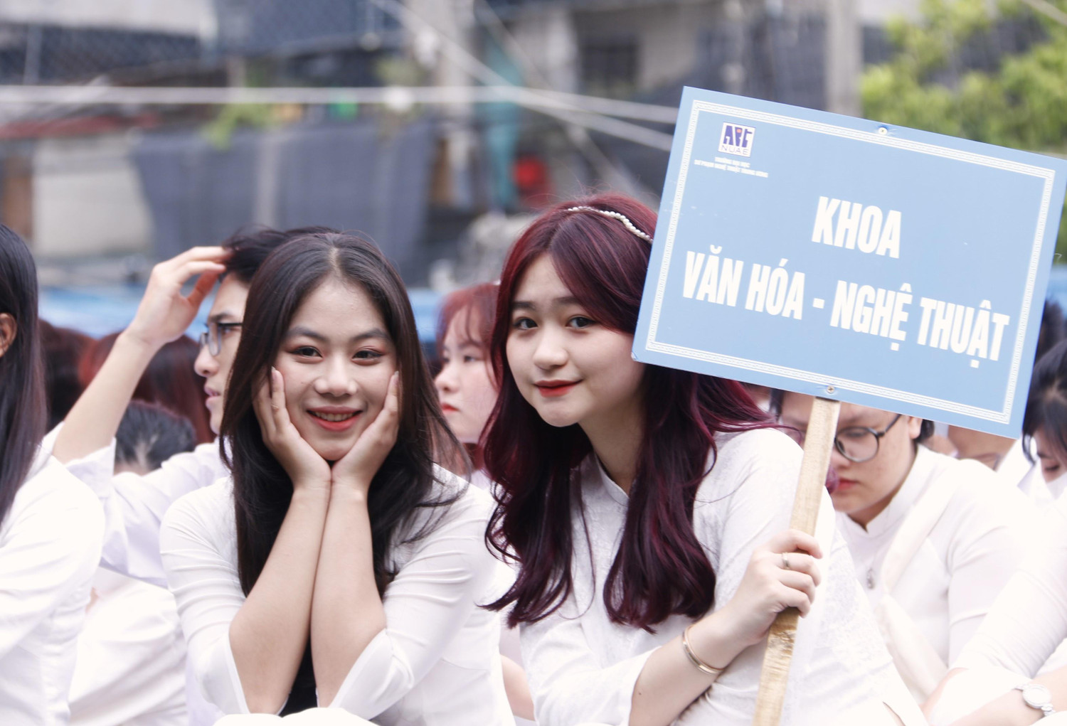 Sinh viên Trường Đại học Sư phạm Nghệ thuật Trung ương trong lễ khai giảng năm học 2022-2023.