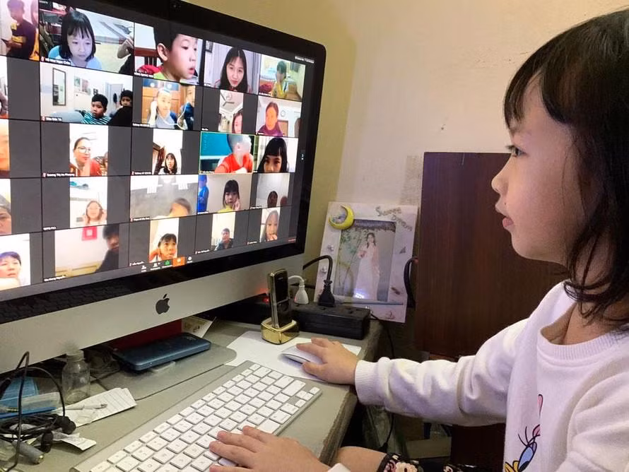 Triển khai dạy học trực tuyến đối với các cấp học. Ảnh minh họa: Như Ý.
