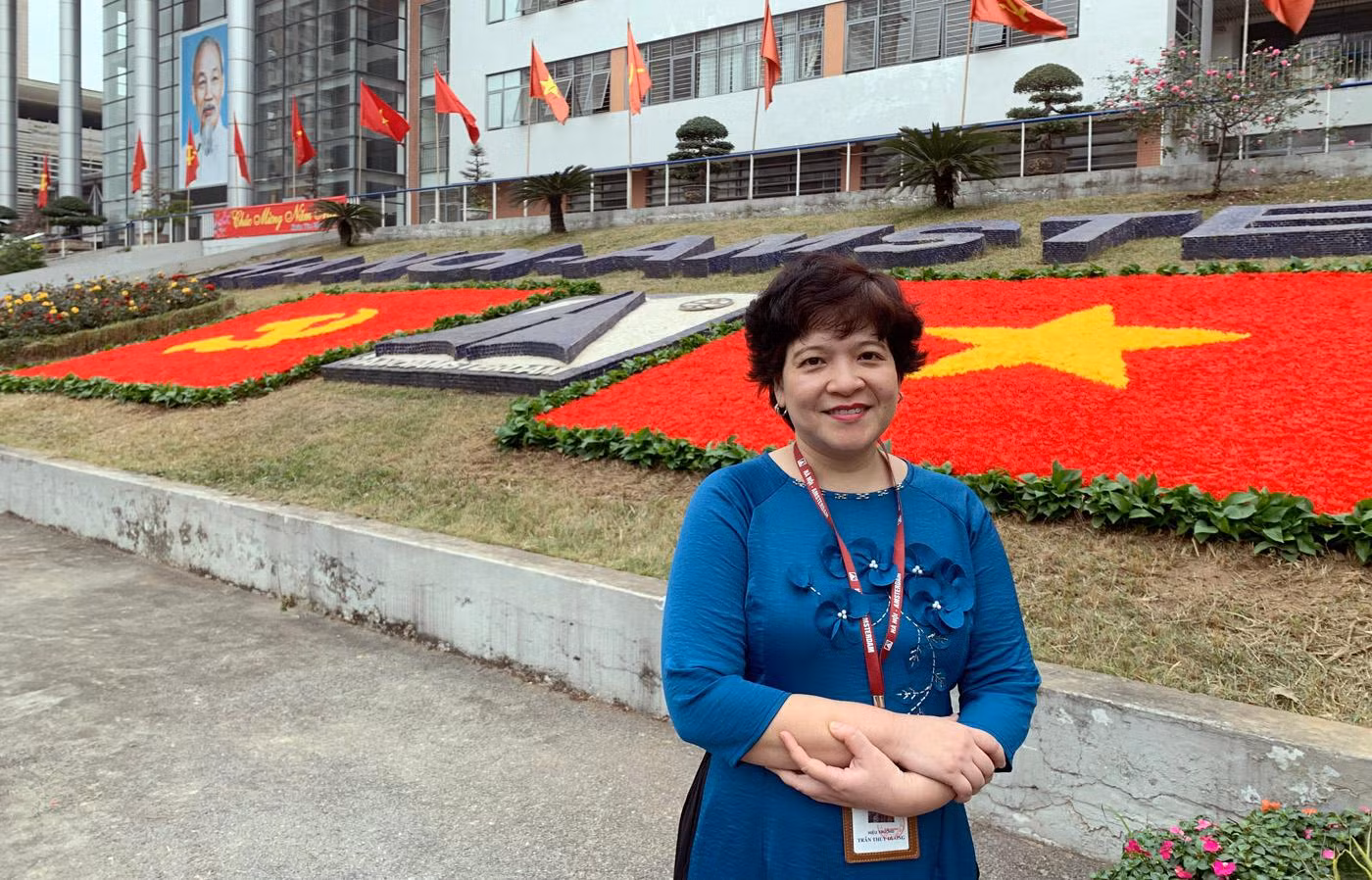 Nhà giáo Trần Thùy Dương: "Tôi mong muốn mỗi học kỳ kết thúc đều có phiếu đánh giá tín nhiệm của học sinh đối với giáo viên, các em chính là người nhận xét xác thực nhất về thầy cô của mình". Ảnh: Tùng Dương.