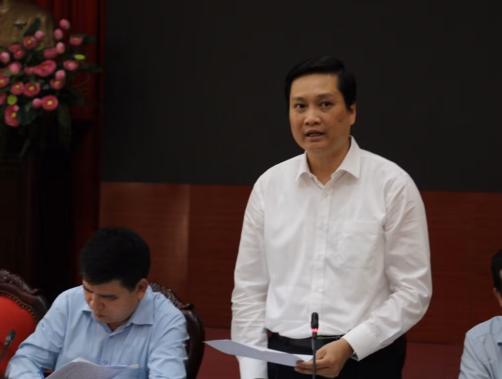 Ông Nguyễn Quốc Khánh – Phó Giám đốc Sở Lao động, Thương binh và Xã hội Hà Nội phát biểu tại hội nghị. Ảnh: Đỗ Thơm