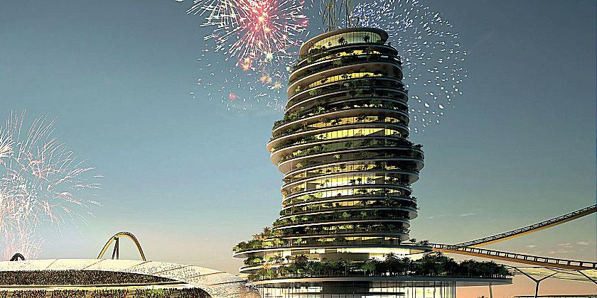 Tòa nhà trung tâm có kiều dáng dộc đáo