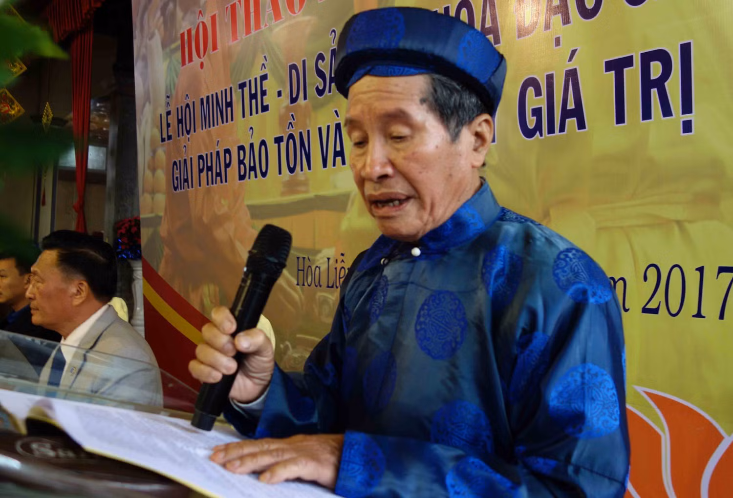 Cụ Phạm Đăng Khoa, người có công lớn trong việc phục dựng lại Lễ hội Minh Thề