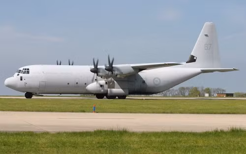 Máy bay vận tải C-130J Hercules của Không quân Australia (ảnh minh họa) Máy bay vận tải C-130J Hercules của Không quân Australia (ảnh minh họa)