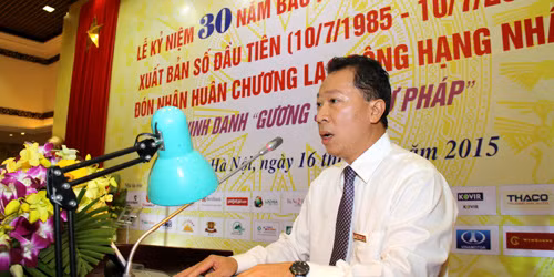 TBT Báo Pháp luật Việt Nam, TS Đào Văn Hội. Ảnh Pháp luật Việt Nam