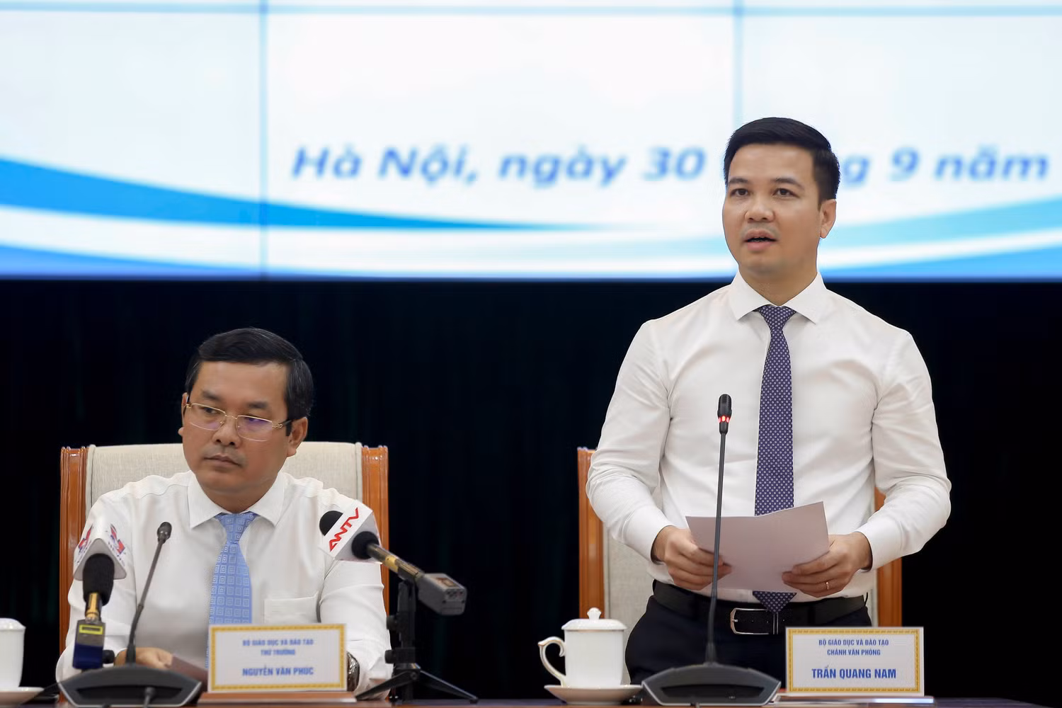 Họp báo quý 3, năm 2020 của Bộ Giáo dục và Đào tạo.