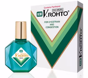 Sản phẩm thuốc nhỏ mắt Rohto.