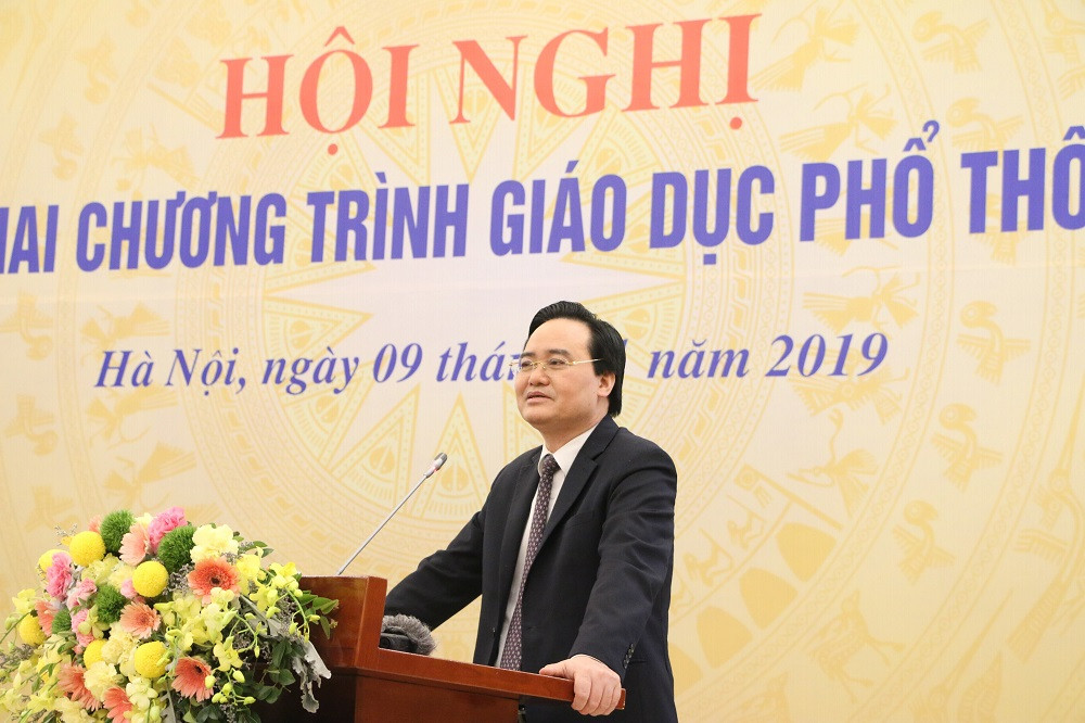 Ngày 9/1/2019, Bộ Giáo dục và Đào tạo tổ chức hội nghị trực tuyến triển khai chương trình giáo dục phổ thông mới. Bộ trưởng Phùng Xuân Nhạ chủ trì hội nghị. (Ảnh: Đình Tuệ) Ngày 9/1/2019, Bộ Giáo dục và Đào tạo tổ chức hội nghị trực tuyến triển khai chương trình giáo dục phổ thông mới. Bộ trưởng Phùng Xuân Nhạ chủ trì hội nghị. (Ảnh: Đình Tuệ)