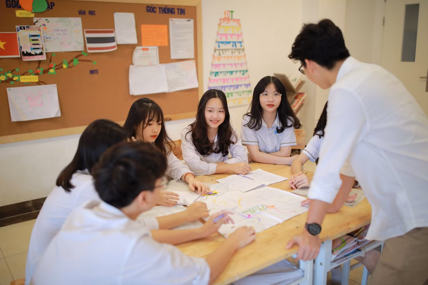Các em hãy hệ thống kiến thức bằng sơ đồ tư duy. Ảnh minh họa: Hồng Vân