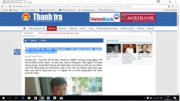 Ảnh chụp màn hình báo Thanhtra.com.vn ngày 25/5/2017 Ảnh chụp màn hình báo Thanhtra.com.vn ngày 25/5/2017