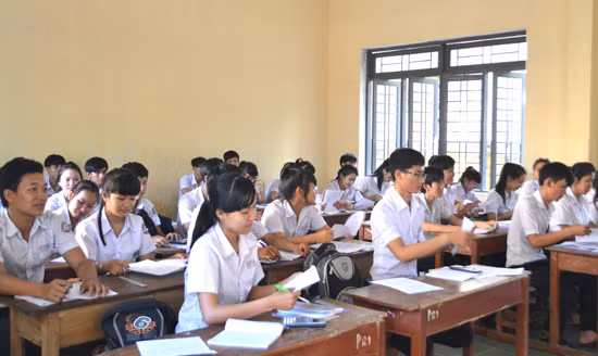 Thầy giáo lo lắng tương lai của những học sinh học theo kiểu đối phó với cha mẹ. (Ảnh minh họa: Baoquangngai.vn)