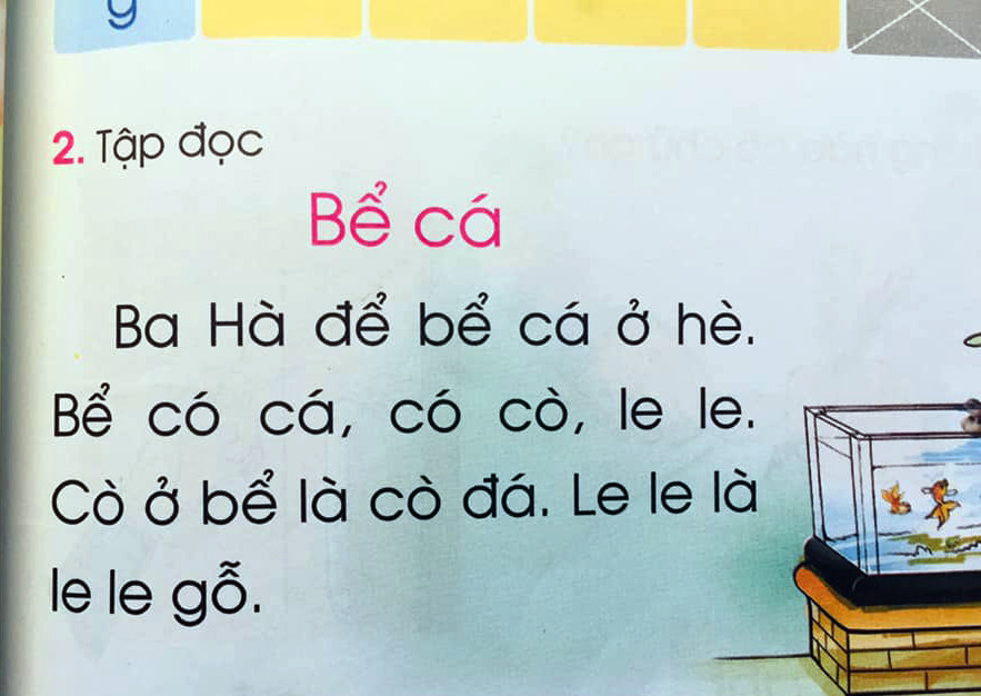 Những câu văn quá dài so với học sinh lớp 1 mới học được 1 tháng. Ảnh: TD. Những câu văn quá dài so với học sinh lớp 1 mới học được 1 tháng. Ảnh: TD.