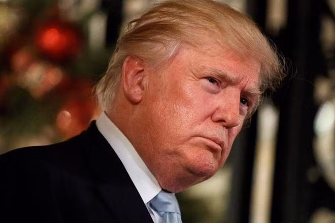 Tổng thống Mỹ Donald Trump, ảnh: AP.