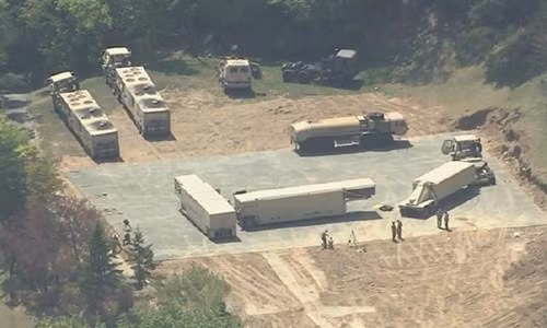 Một vị trí triển khai hệ thống THAAD ở Hàn Quốc (Ảnh: Yonhap)