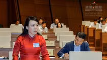 Bộ trưởng Nguyễn Thị Kim Tiến báo cáo trước Quốc hội chiều 1/11/2017. ảnh: Trung tâm thông tin Quốc hội. Bộ trưởng Nguyễn Thị Kim Tiến báo cáo trước Quốc hội chiều 1/11/2017. ảnh: Trung tâm thông tin Quốc hội.