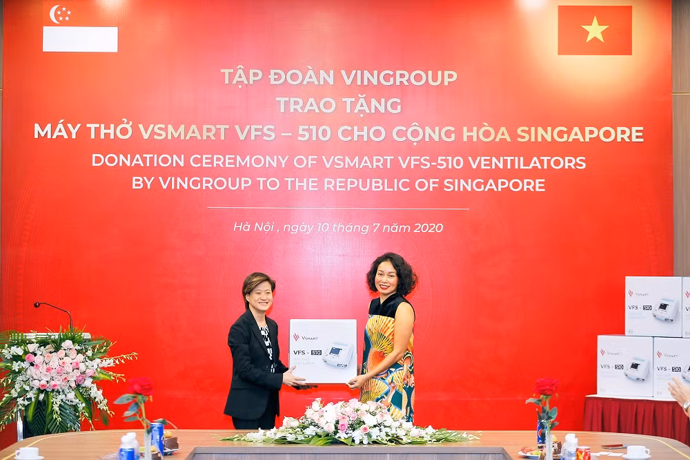Vingroup trao tặng 1.000 máy thở cho Nga, Ucraina và Singapore ảnh 3