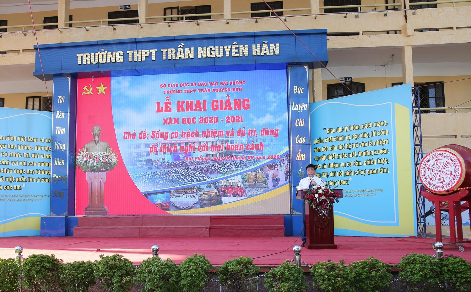 Trường Trung học phổ thông Trần Nguyên Hãn (Hải Phòng) trở thành địa chỉ tin cậy của các bậc phụ huynh gửi gắm con em mình nhiều năm qua (Ảnh: Nhân vật cung cấp)