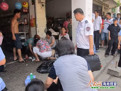 Hiện trường xảy ra vụ án.