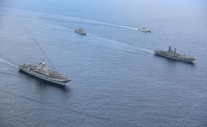 Hai biên đội tàu sân bay, Hải quân Ấn Độ