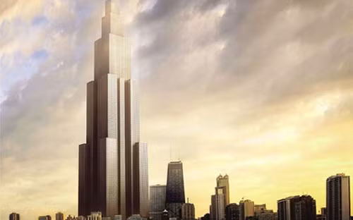 Tòa tháp này có tên là Sky City, nằm ở thành phố Changsha bên sông Xiangjiang, bao gồm 220 tầng...