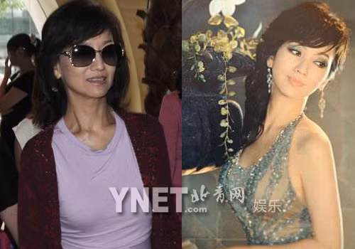 Triệu Nhã Chi dù được khen trẻ hơn nhiều so với tuổi nhưng gương mặt, cổ của cô trông đã lão hóa nhiều