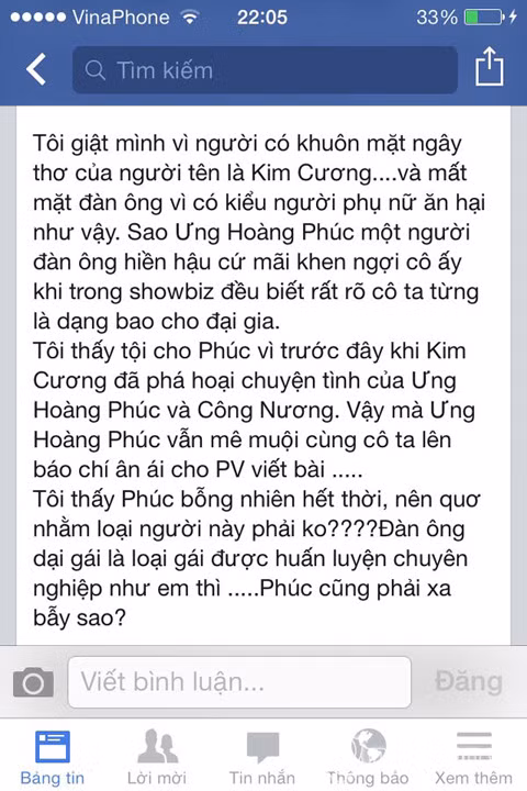 Châu Thế Tâm 'tố' siêu mẫu Kim Cương Châu Thế Tâm 'tố' siêu mẫu Kim Cương