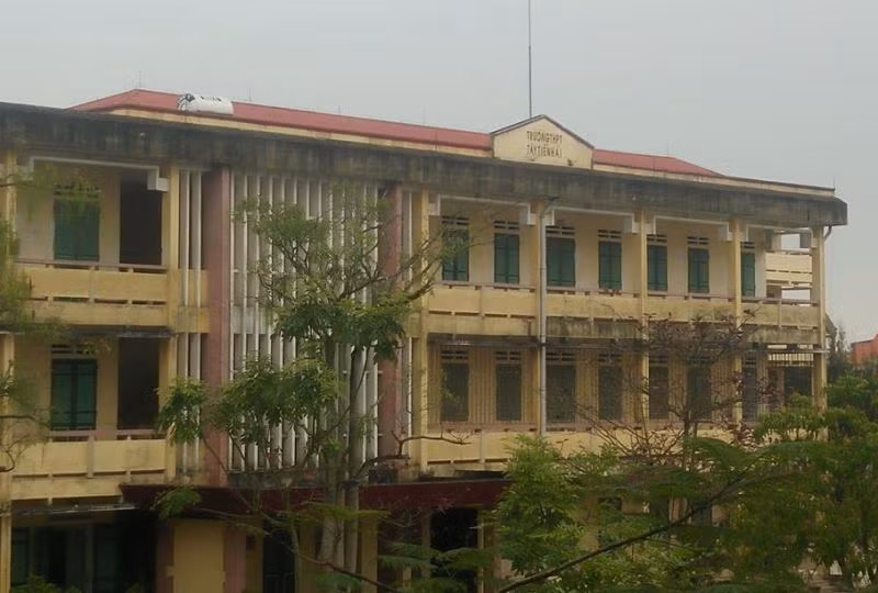 Trường trung học phổ thông Tây Tiền Hải _ nơi thầy Đ. công tác. Ảnh: Nhân Minh.