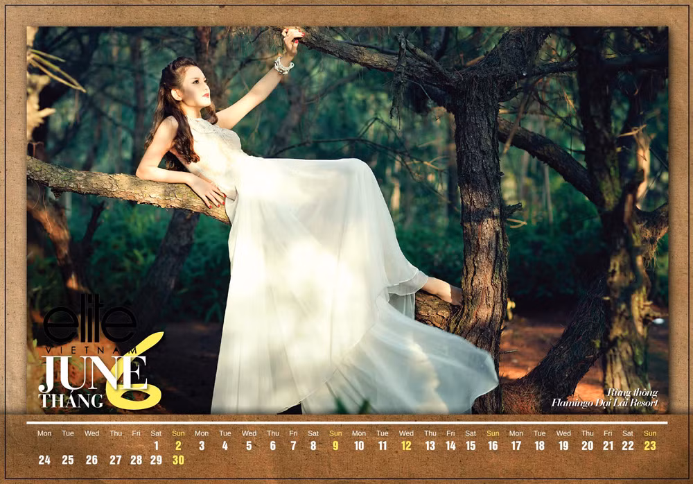 Tháng 6: Người mẫu Hà Kiều Trang Tháng 6: Người mẫu Hà Kiều Trang