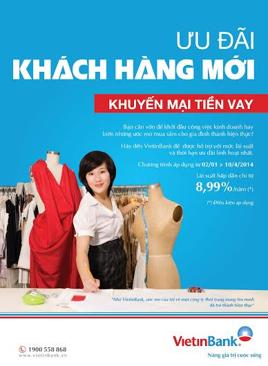 VietinBank triển khai chương trình khuyến mại tín dụng lớn trị giá 1000 tỷ đồng dành cho khách hàng. VietinBank triển khai chương trình khuyến mại tín dụng lớn trị giá 1000 tỷ đồng dành cho khách hàng.