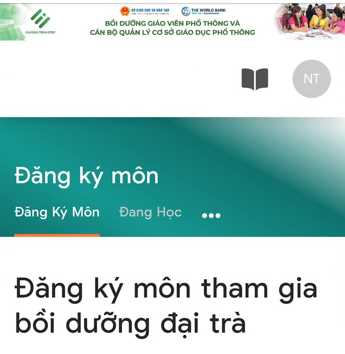 Việc tập huấn đại trà cho giáo viên vào thời điểm này đang gây quá tải (Ảnh chụp từ màn hình)