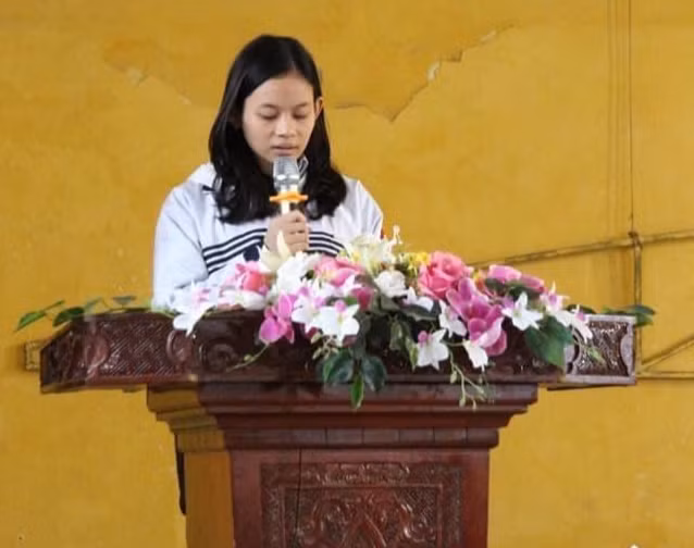 Em Nguyễn Ngọc Anh, học sinh lớp 12A1 Trường Trung học phổ thông Hồng Quang (Hải Dương). (Ảnh: Nhân vật cung cấp) Em Nguyễn Ngọc Anh, học sinh lớp 12A1 Trường Trung học phổ thông Hồng Quang (Hải Dương). (Ảnh: Nhân vật cung cấp)