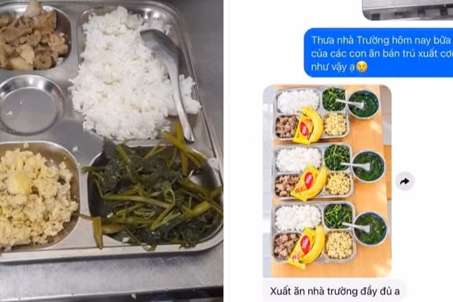 Phụ huynh phản ánh suất ăn bán trú "èo uột", Hiệu trưởng Trường Tiểu học Tây Tựu lên tiếng