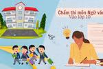 Quy trình chấm thi tuyển sinh vào 10 môn Ngữ văn được thực hiện ra sao?