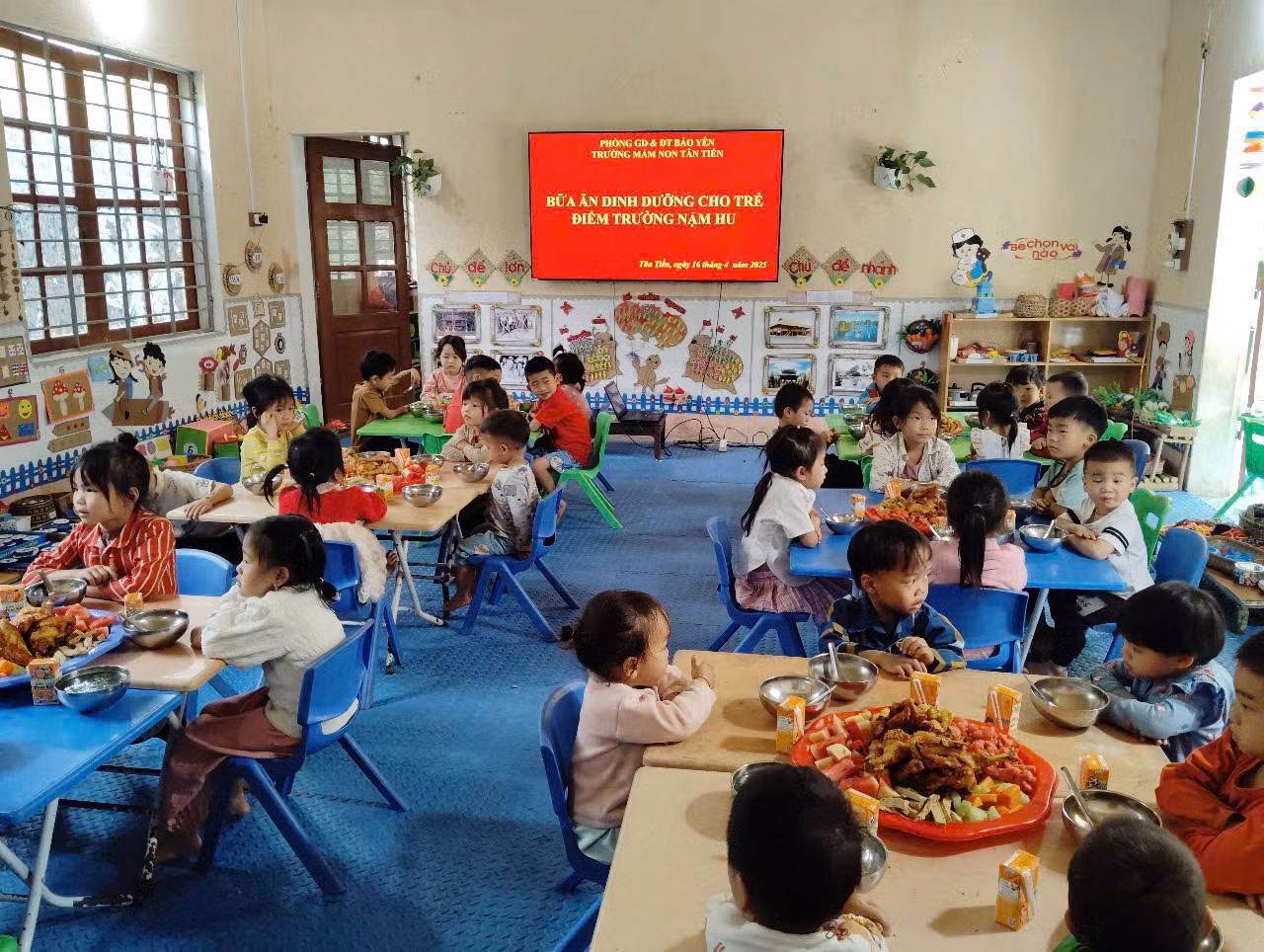 Một điểm trường của Trường Mầm non Tân Tiến. Ảnh: NVCC