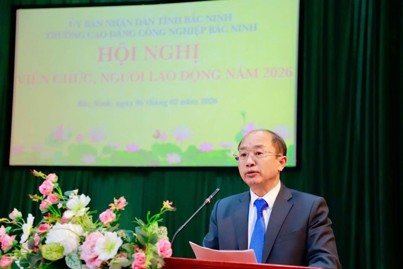 Thạc sĩ Trần Văn Thực - Phó Hiệu trưởng Trường Cao đẳng Công nghiệp Bắc Ninh. Ảnh: NVCC