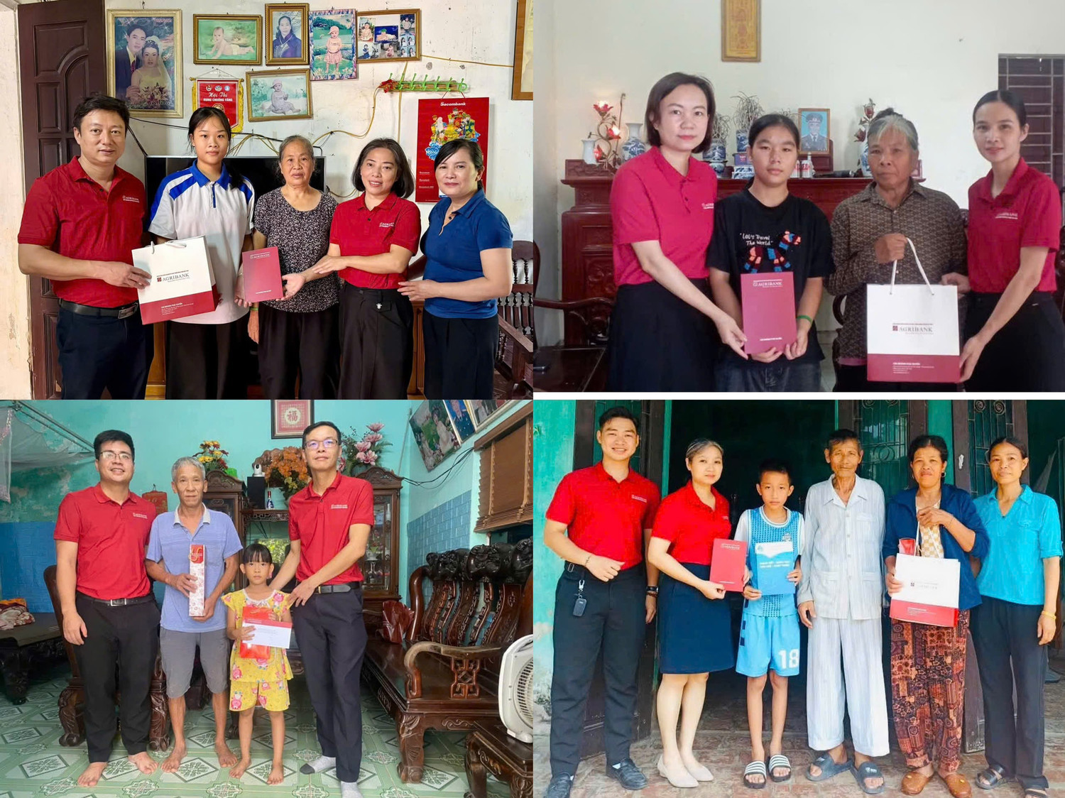 Đại diện Agribank Chi nhánh Phú Xuyên II (Hà Nội) trao quà tại chương trình "Nâng bước em tới trường - Năm học 2026-2027".
