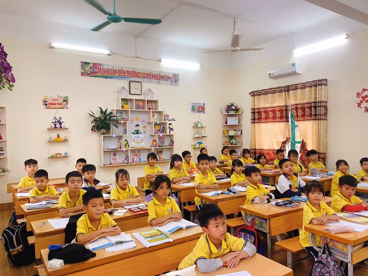 Một tiết học của học sinh Trường Tiểu học Mỹ Đồng (Hải Phòng). Ảnh: website nhà trường