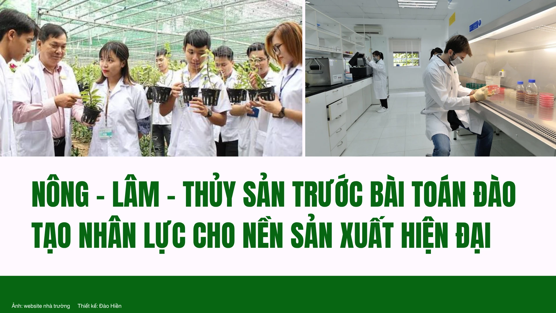 Lĩnh vực Nông - Lâm - Thủy sản trước bài toán đào tạo nhân lực cho nền sản xuất hiện đại