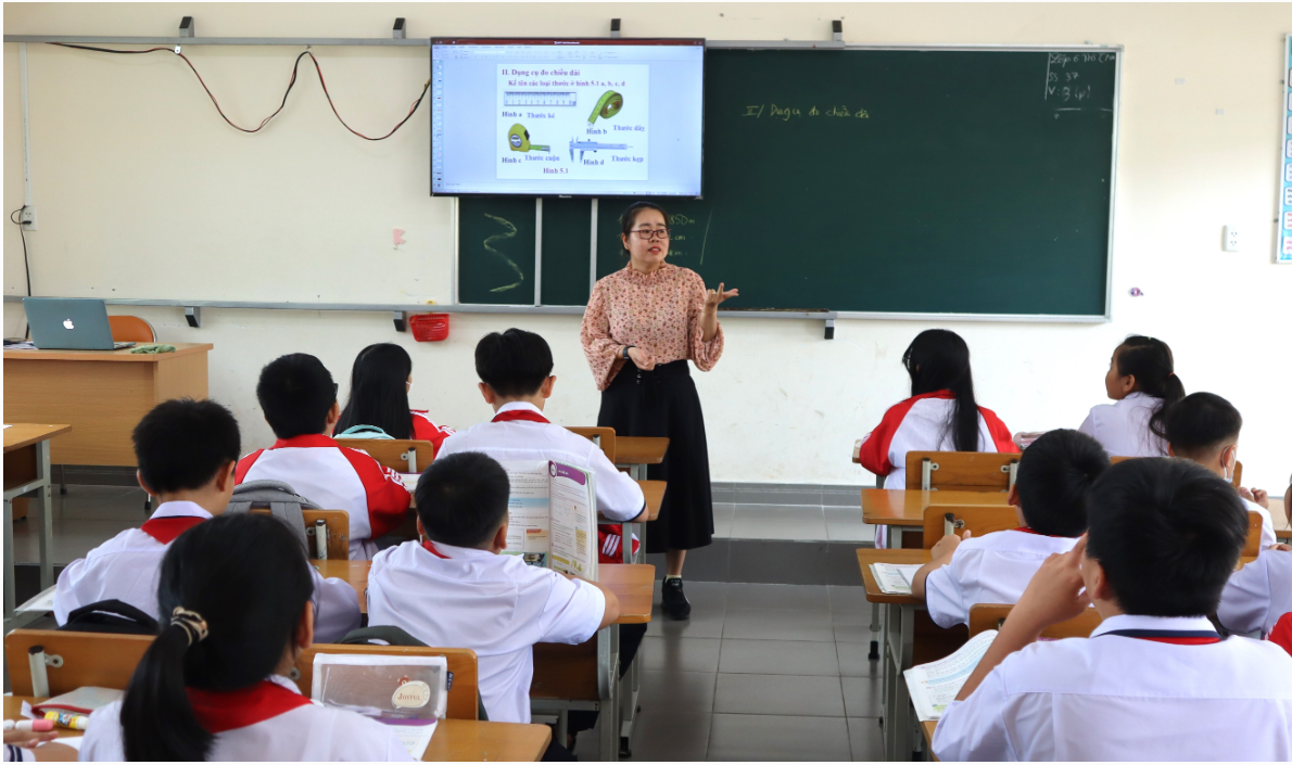 Một tiết học tại Trường Trung học cơ sở và Trung học phổ thông Liên Việt Kon Tum (tỉnh Quảng Ngãi). Ảnh website nhà trường